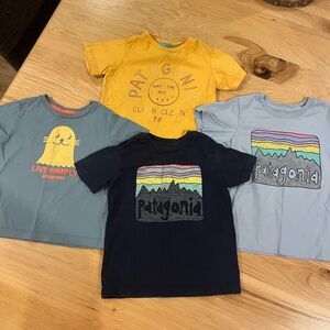 Patagonia organic cotton baby tee bundle of 4